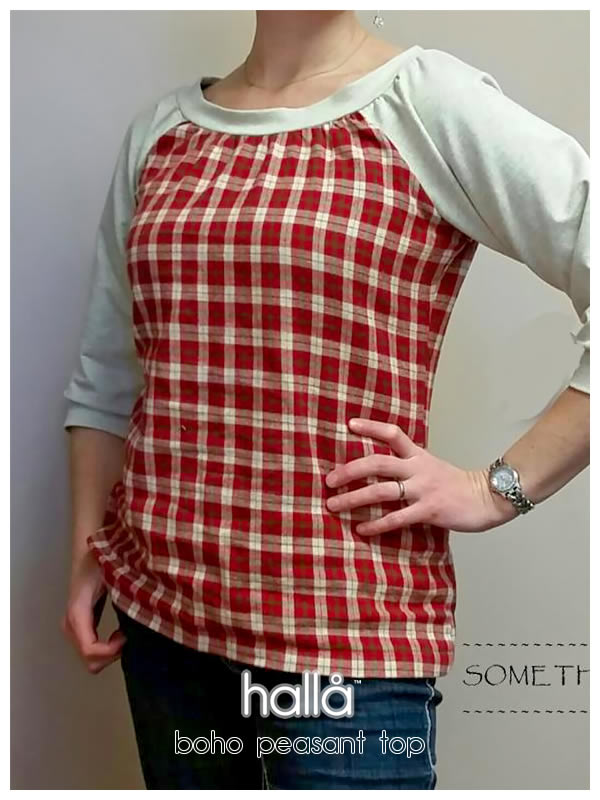 boho peasant top for women
