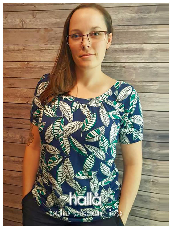 boho peasant top for women