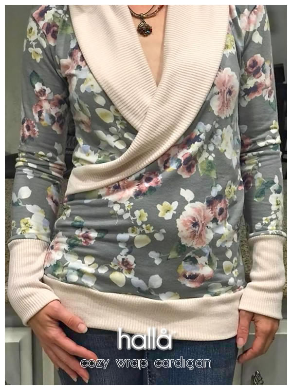 cozy wrap cardigan for women