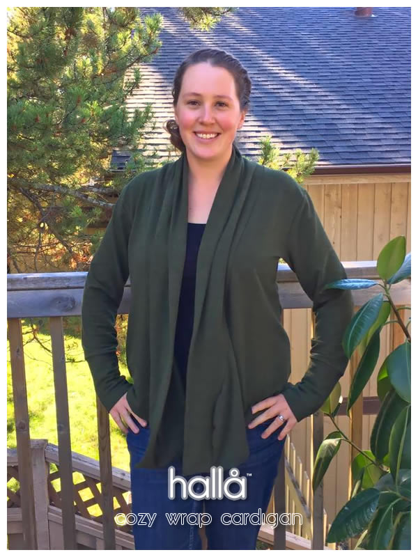 cozy wrap cardigan for women