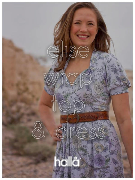 elise wrap top & dress – Hallå Patterns elise wrap top & dress – Hallå Patterns
